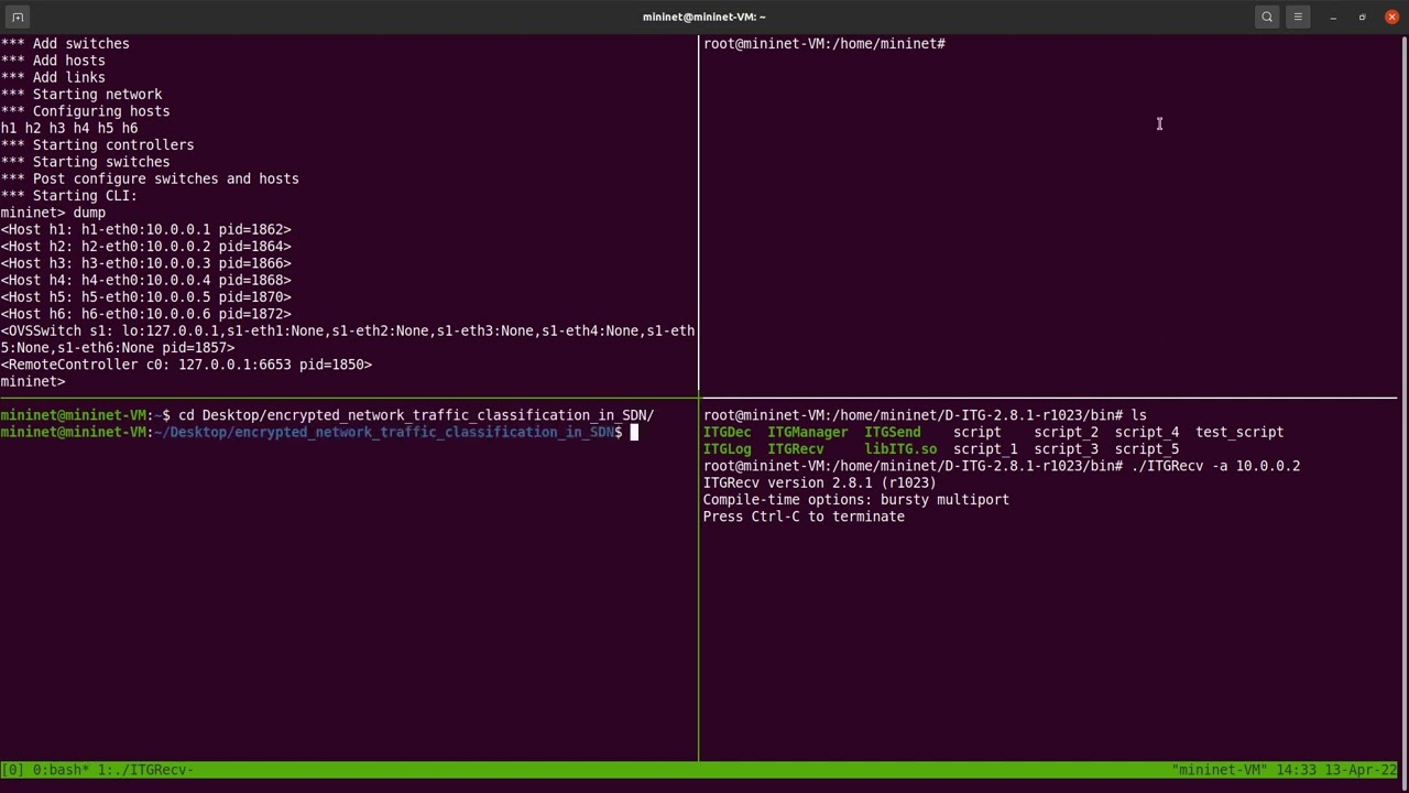 Encrypted Network Traffic Classification in SDN