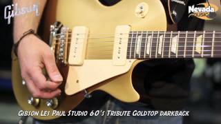 Gibson Les Paul Studio Tribute 60's Gold Top Guitar Demo @ PMT