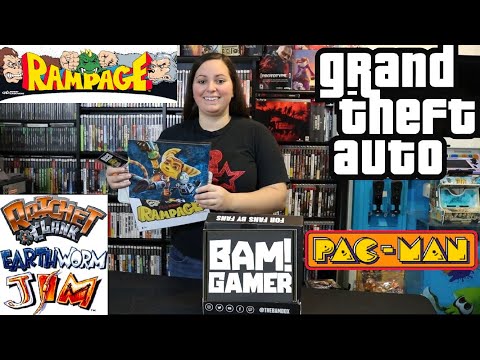 Unboxing The NEW BAM GAMER BOX - 2020 (Earthworm Jim, Rampage, Grand Theft Auto, Pacman, and More!)