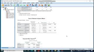 Nested ANOVA in SPSS a quick run