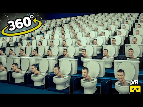 Skibidi Toilet 360° - CINEMA HALL VR/360° ANIMATION | VR/360° Experience