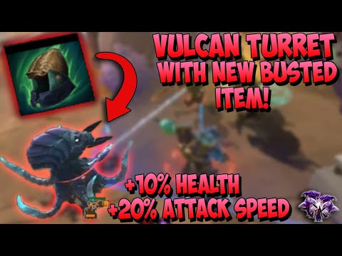 THIS IS BUSTED! NEW MINION BUFFING HELM WORKS ON VULCAN TURRET! - Masters Ranked Duel - SMITE