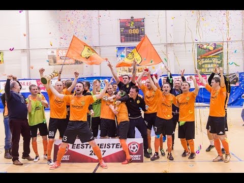 Futsal. Triobet Saaliliiga 16/17 Finaal. Narva United 3-1 Tallinna Cosmos. Highlights.