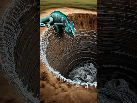 This Chameleon Got Care By Two Gentle Person #chameleon #rescueanimals #shorts #fyp