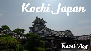 Kochi, Japan, Kochi Castle, Hirome Markets, Harimaya Bridge. Arrive by cruise ship, 4K walking tour