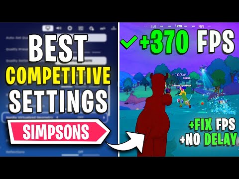 Fortnite Simpsons - BEST PC Settings to Fix FPS Drops, Lags, Stutters🔧 | DX12 Settings📈