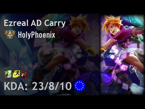 Ezreal AD Carry vs Ziggs - HolyPhoenix - EUW Challenger Patch 7.6