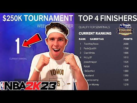 HOW I QUALIFIED FOR THE $250K TOURNAMENT IN NBA 2K23 MyTEAM!