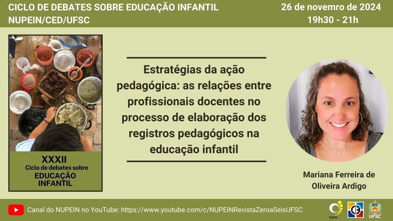 Ciclo de debates sobre Educação Infantil | Mariana Ferreira de Oliveira Ardigo
