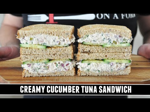CREAMY Cucumber Tuna Sandwich | Healthy & Delicious 10 Minute Recipe