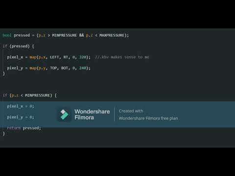 Arduino touchscreen with Midi