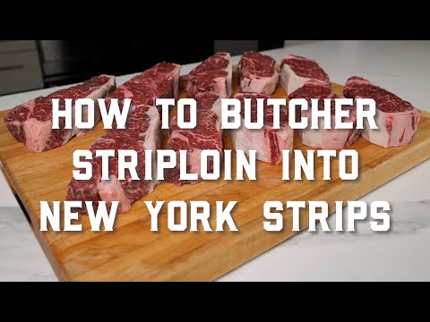 How to Butcher Striploin Into New York Strips