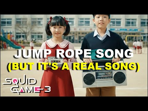 Jump Rope Song But It's A Real Song (80s Synthwave Remix) Kid's Cover | Squid Game 3 | Kkomaya | M/V