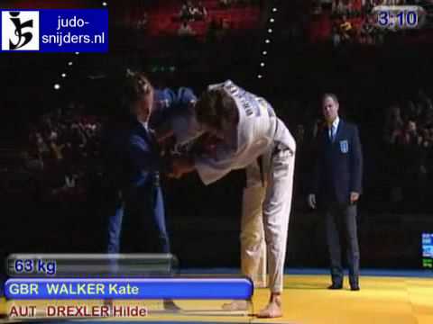 Judo 2009 Birmingham: Walker (GBR) - Drexler (AUT) [-63kg]