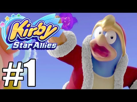 Kirby Star Allies Gameplay Walkthrough Part 1 - World 1 ( Full Game ) No Commentary