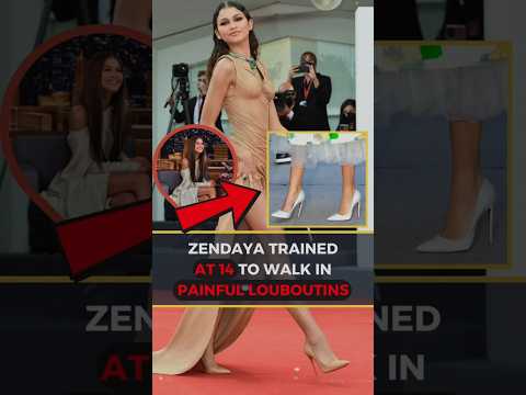 Zendaya trained at age 14 to walk in painful Louboutins #fashion #zendaya #louboutins #shorts