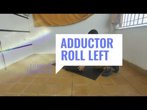 Foam roller en Aductor Izquierdo