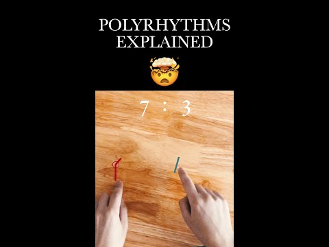 Polyrhythms visually explained- Adrian Valia #Shorts