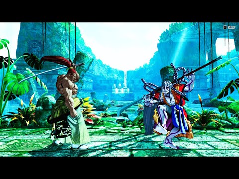 Genjuro Kibagami vs Kyoshiro (Hardest ) Samurai Shodown.