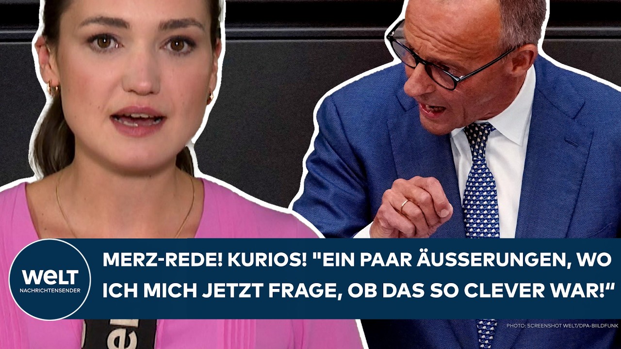BUNDESTAG: Merz-Rede! "Ein paar Äußerungen, wo ich mich jetzt frage, ob das so clever war!"
