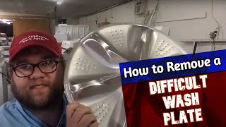 How to Remove a Wash Plate That Is Stuck on a Washing Machine - LG Pulsator Wash Plate Removal