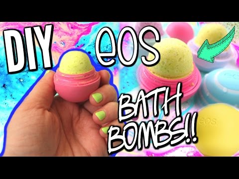 DIY EOS BATH BOMBS!! How To make Bath Bombs | EOS DIY