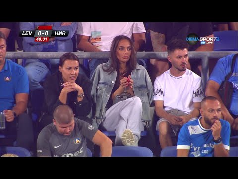 Николета Лозанова наблюдава мача 🔵Левски🔵 - 🔴⚫️Хамрун Спартанс🔴⚫️ (11.08.2022 г.)