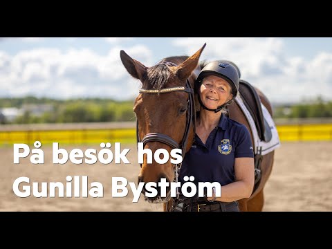 På besök hos dressyrryttaren Gunilla Byström