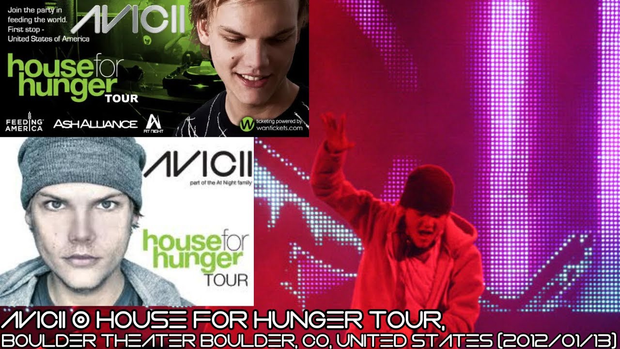 Avicii @ House For Hunger Tour, Boulder Theater Boulder, CO, United States (2012/01/13)