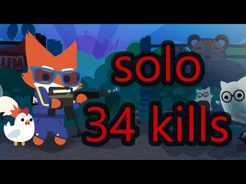 Super Animal Royale Gameplay - INSANE 34 Kill solo win (ofc not an insane one get clickbaited lol)