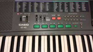 Video thumbnail for CASIO KT-40 by Keyboards - review - repair