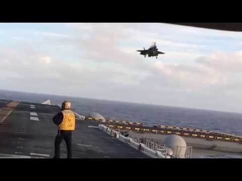 WATCH: Marines’ F-35B Executes Perfect Vertical Landing on Ship