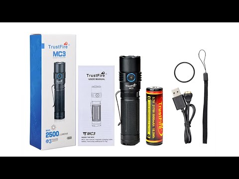 TrustFire MC3 EDC LED Taschenlampe (21700 / max. 2500 Lumen)
