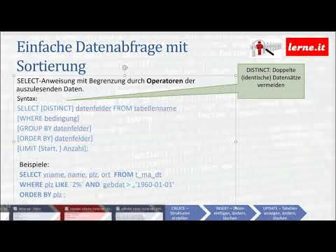 2 MySQL - SELECT Abfragen mit GROUP BY und ORDER BY sortieren und gruppieren