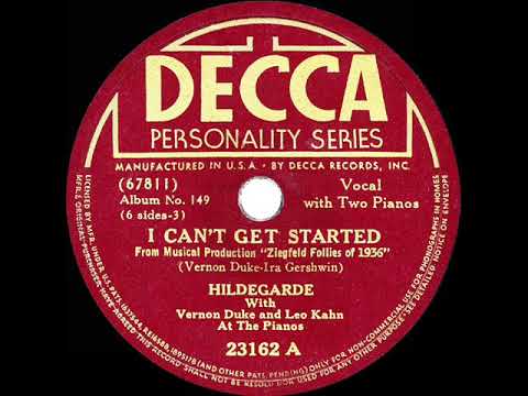 1940 Hildegarde - I Can’t Get Started