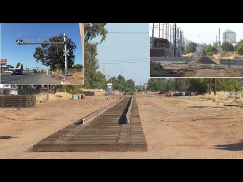 CCT "Abandoned" Branch Track Rebuilt? S Watt Ave. Railroad Crossing Widening, Sacramento CA