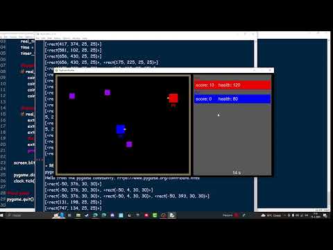 Pygame: First concept of Top down shooter game #8