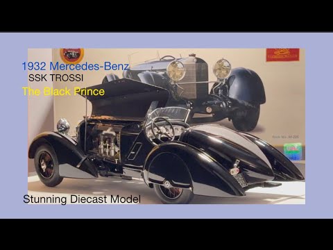1932 Mercedes-Benz SSK Trossi “The Black Prince”  Exclusive Diecast Model ever made