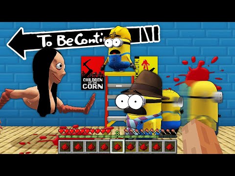 HOW MINIONS ESCAPED FROM MOMO vs MINION.EXE in MINECRAFT ! - Gameplay Movie traps