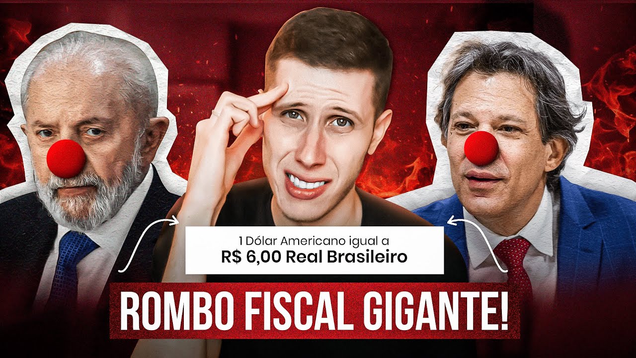 Dólar bate R$6 e Economia do Brasil em DESASTRE TOTAL