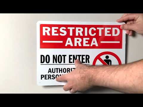 Restricted Area Signs  | Safety Signs of Foison Metal