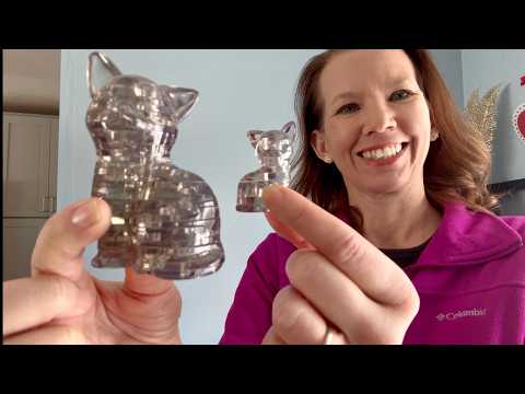 Great Gift For Puzzle Lovers - 3D Crystal Puzzle Cat & Kitten