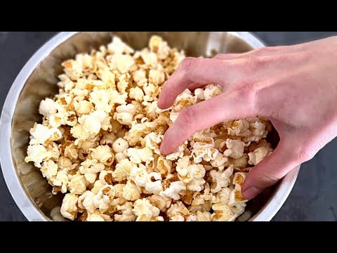 This is how you make POPCORN better than in the cinema! Make popcorn yourself #asmr