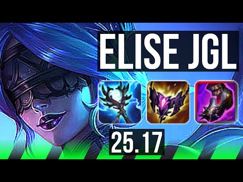 ELISE vs HECARIM (JGL) | 72% winrate, 16/2/10, Legendary | EUNE Challenger | 25.17