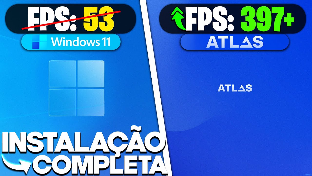 ATLAS OS - THE OPTIMIZED WINDOWS 11 GAMER THAT INCREASES FPS AND REDUCES LATENCY!