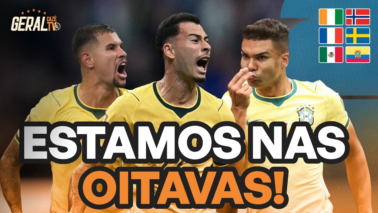 NO SUFOCO! BRASIL VIRA CONTRA O JAPÃO E AVANÇA PARA AS OITAVAS DA COPA! | GERAL CAZÉTV