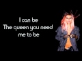 Lady Gaga - The Queen (lyrics) 