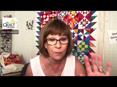 Alex Anderson LIVE: Alex Quilts the Mystery Quilt - Kaffe Mystery Class 18