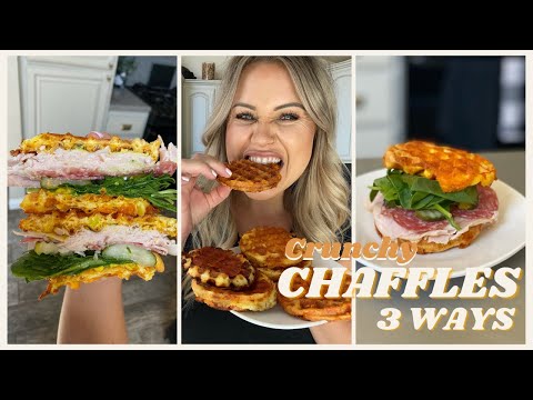 Perfectly Crispy KETO Chaffles: 3 WAYS