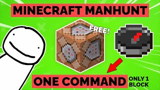 How to Make Compass Point Towards Player in Minecraft | Dream Manhunt | 1 Command Block
